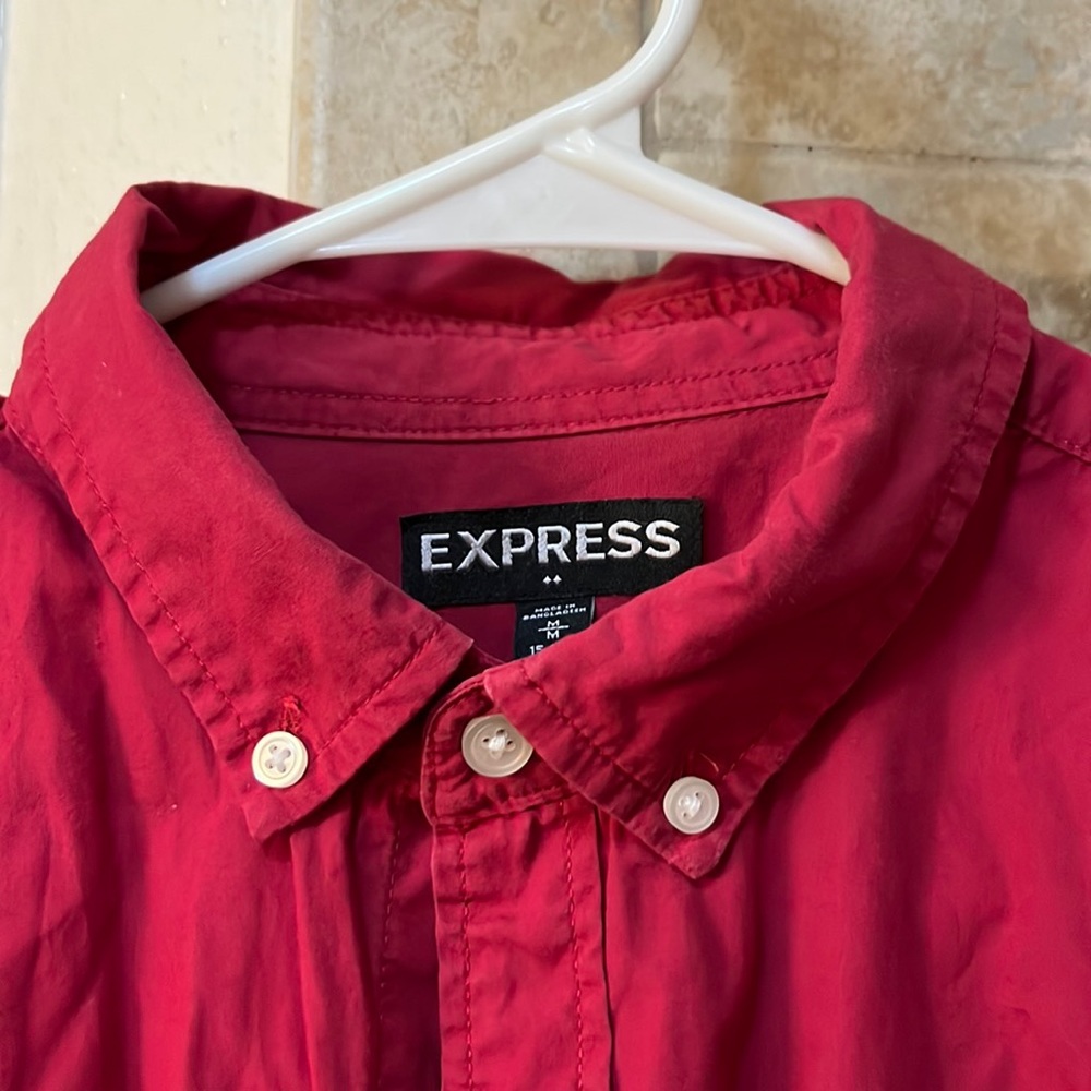 Express short sleeve button down shirt